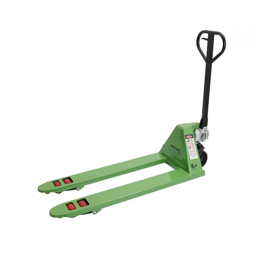 Тележка гидравлическая JD02 (г/п 2.5тн, L=1150мм, B=550мм) П/У колеса Euro-Lift